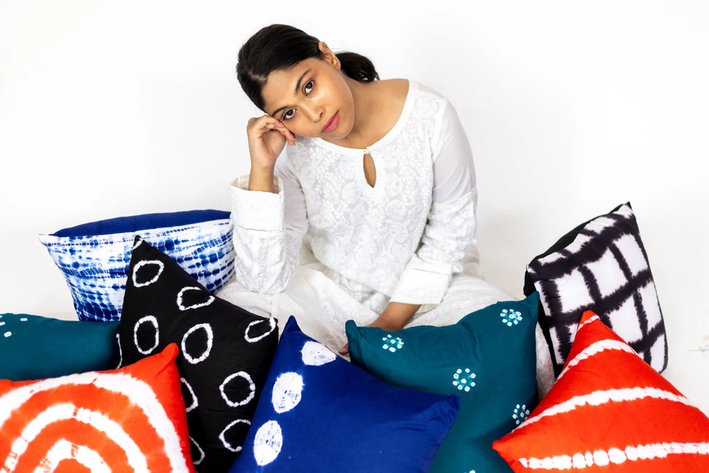 Bandhni Black Rings